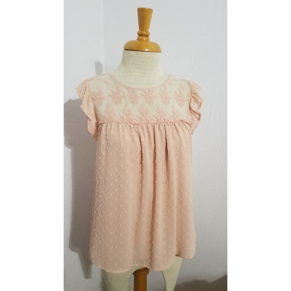Peach blouse